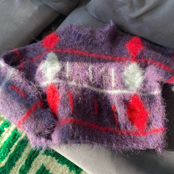 Sweaters - Vintage Cropped Mohair Sweater